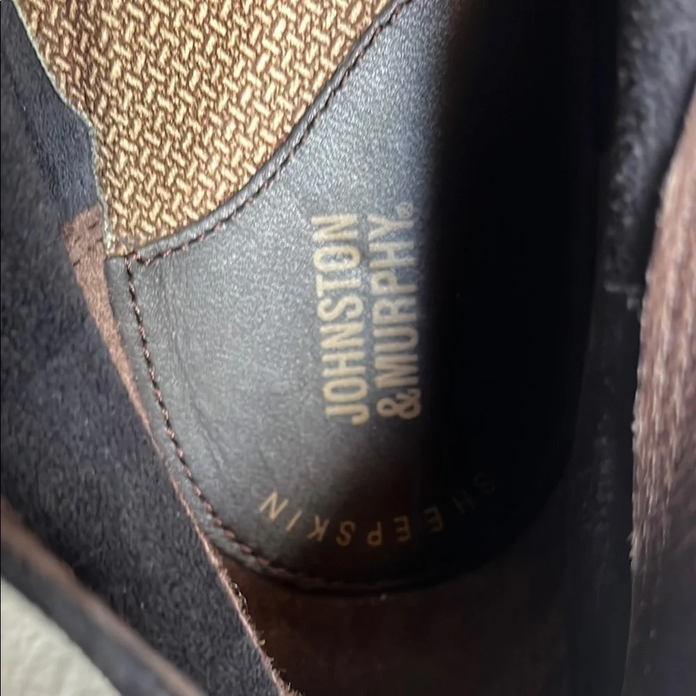 Johnston & Murphy Black Suede Lace-Up Shoes – Size 8.5